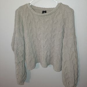 Light green cropped sweater